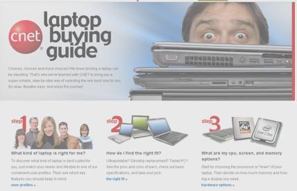 CNET Buying Guides CNET produces several Buying Guides for integration onto your site. These multi-page in-depth guides provide users with the knowledge they need to make smart purchasing decisions.