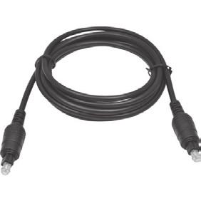 a) TOSLINK digital optical cable b) 3.5mm (mini-plug) male to 3.