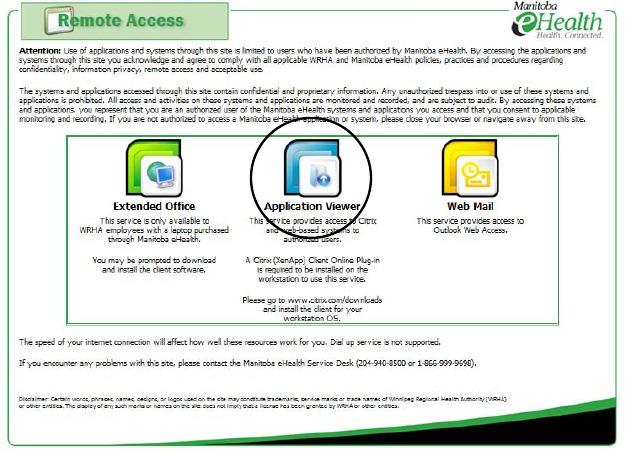 This document outlines the process of logging into the Application Viewer remote access service.