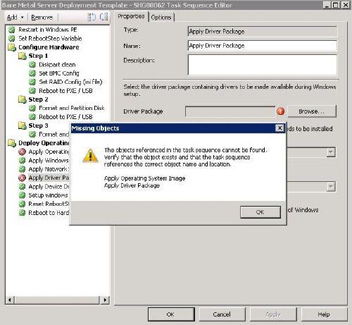 Figure 31. Missing Objects dialog box Step 7.