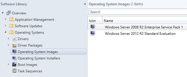 After the capture process has completed, go back to the Configuration Manager server and verify that the image_name.wim file is stored in the shared images directory.
