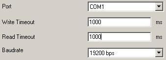 The number of the COM port to which the controller is connected can be found in the device manager of your Windows PC (System Control/System/Hardware).
