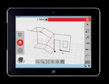 The intelligent software on a Windows device controls the Leica D Disto, automatically