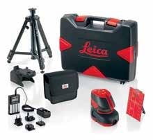 806656 9 Leica Lino LP5 Pro Case The complete solution for interior applications Leica Lino LP5 point and cross line laser, target plate, magnetic multifunction adapter, pouch, Leica TRI 70 tripod,