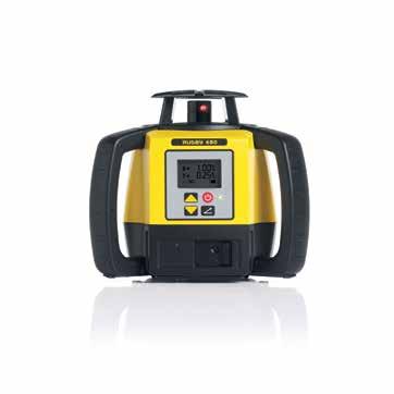Leica Rugby 680 Semi-automatic, dual grade laser The Rugby 680 is a semi-automatic, dual slope laser designed for the contractor that does mostly flat work, but occasionally