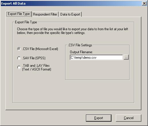 Exporting (Converting) Data to Excel TM Format After you have collected data and downloaded to your hard drive, you typically will want to convert the data to a common format for analysis.