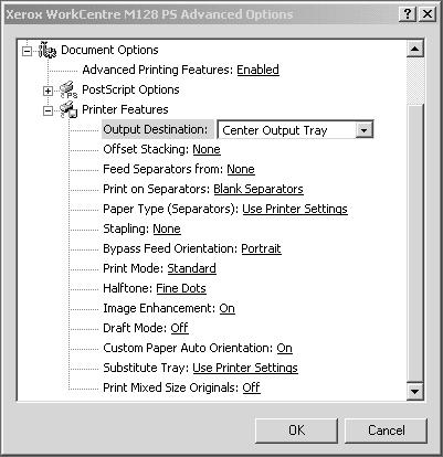 High Speed Printing - Set this feature to make improvements in print speed, when using an application that generates PostScript directly.