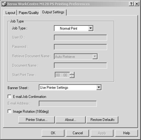 4 Operation with Windows 2000, Windows XP and Windows Server 2003 Display Message - Display paper supply messages on the control panel. Printing is impossible until paper is supplied.