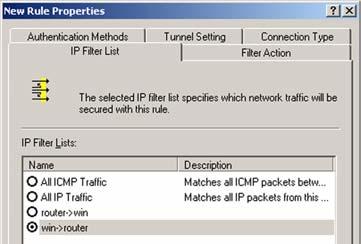 Wireless-G VPN Boradband Router Step 3: Configure Individual Tunnel Rules Tunnel 1: win->router 1.