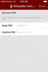 Step 2: Enter Container Pin Enter & confirm a PIN for the container.