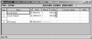 8.4 MP910 Module Configuration Definitions INFO Setting Ranges for the MP910 I/O Start/End Register Numbers 0000 to 13FF hex (5,120 words total) Be sure that the register numbers set for each Module