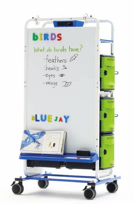 Dual Duty Teaching Easel This space-saving hybrid is designed to make the most of } every inch in the classroom by combining technology with a traditional teaching easel.