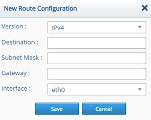 Figure 127: Routing Screen ADDING OR EDITING A ROUTE You can add or edit a route. To add a route, on the Routing screen, click the Add button.