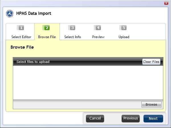 Import Steps Step 1 Select Import on the Left Margin From the Import Log, select Import on the left margin to begin a new import.