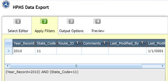Export Continued Step 4 Filter the data Select the filter icon to the