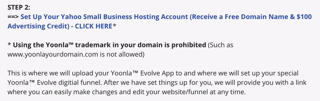 Also you receive a Free domain and $100 Advertising Credit that you use to promote Yoonla CPA