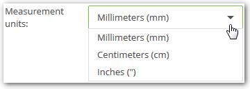 2 User Interface 3. Select a preferred measurement unit. 4. Click on SAVE to confirm the settings.