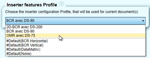OMS-100 User Manual 3.2.2 Select Profile As default the first profile in the list is selected.
