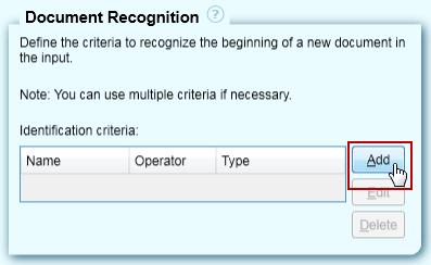 The Identify Documents tab displays as follows: Figure 78: Main screen: Identify document The left side displays the preview of the loaded document; The right (configuration) side displays the