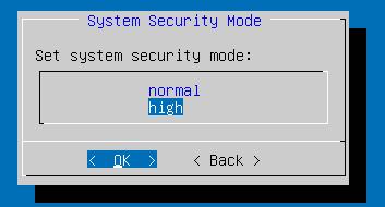 Entering High Security Mode The device should not be considered online, and should not be connected to the network, unless it s in high security mode The following restrictions are put in place after