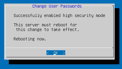 security mode 8) When prompted, reboot 9)