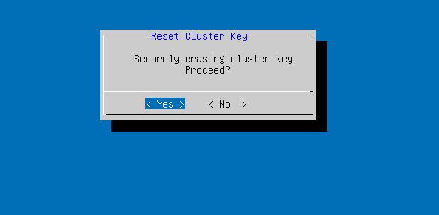 All MAGNUM devices in a cluster must share the same cluster key: use the export and import functions described next to share the cluster key.