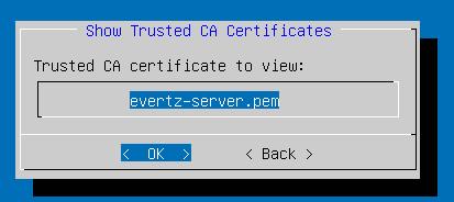 This option is useful before and after importing or removing trusted CA certificates.
