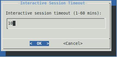Configure Interactive Session Timeout Administrator account is able to define a