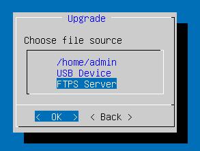 Transferring Files In normal security mode, SCP, FTPS and USB storage devices can be used to transfer files to or from.
