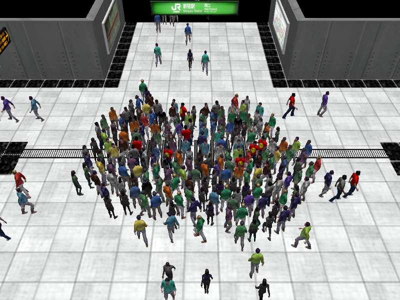 IEEE TRANSACTIONS ON VISUALIZATION AND COMPUTER GRAPHICS 2 (a) (b) (c) Fig. 1: Subway simulations: (a) An agent-based system causes congestion at the turnstiles.