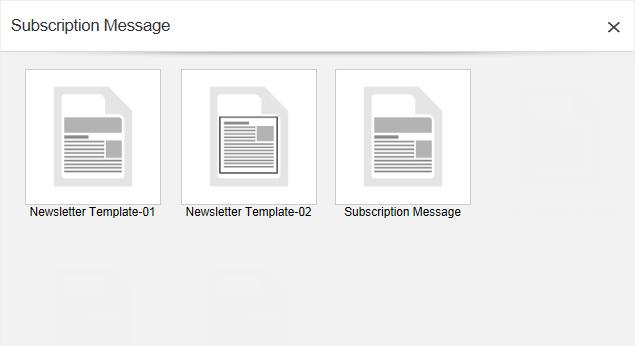 Enter the name of the new subscription message template and click Save.