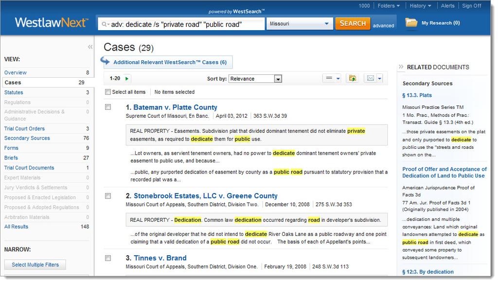 Searching Using oolean Terms and onnectors WestlawNext allows you to search using oolean Terms and onnectors.