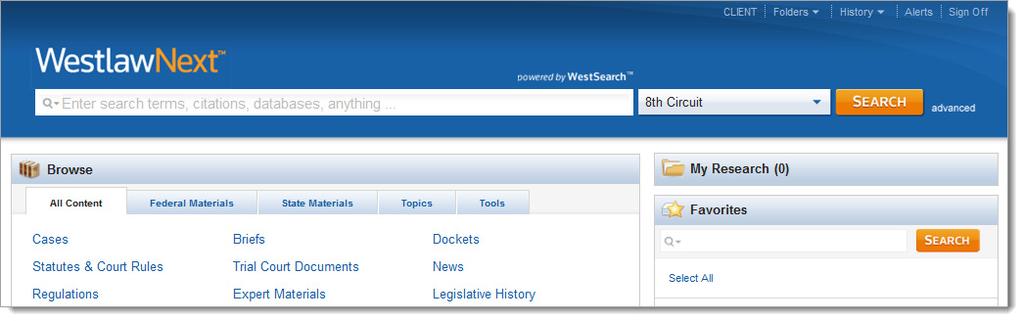 rowsing ontent: ases There are several ways you can retrieve cases in WestlawNext.