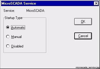 1MRS751258-MUM 2 Startup and Shutdown Figure 10. The automatic startup of MicroSCADA is chosen in this dialog box 5 Click OK.