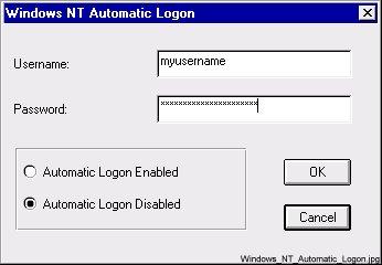 Defining Automatic Logon To enable automatic logon: 1 Open the MicroSCADA Control Panel. 2 Click Admin. 3 Click AutoLogon.