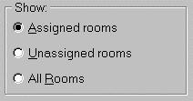 You can also list rooms according to assignment criteria.