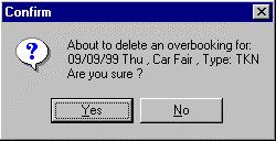 Overbooking Rooms 7. Click OK. The Select dialog box is closed. In the Overbooking dialog box the selected room types appear in the Room Type field. 8. Click ADD.