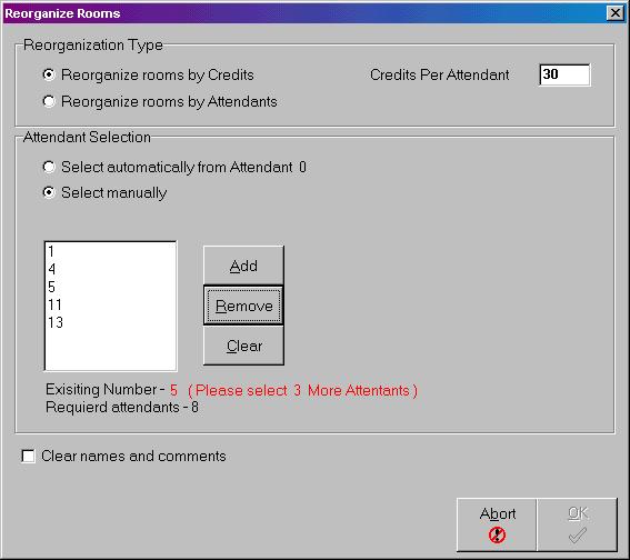 Attendants Add: Click ADD, and specify one attendant number, or a range of numbers, in the Attendant