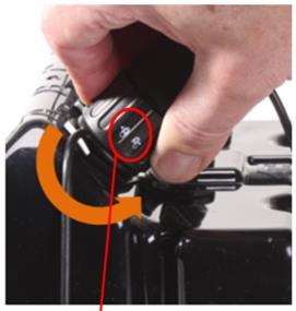 Make sure the plug connector is in-line with the socket connector before coupling ring is twisted.