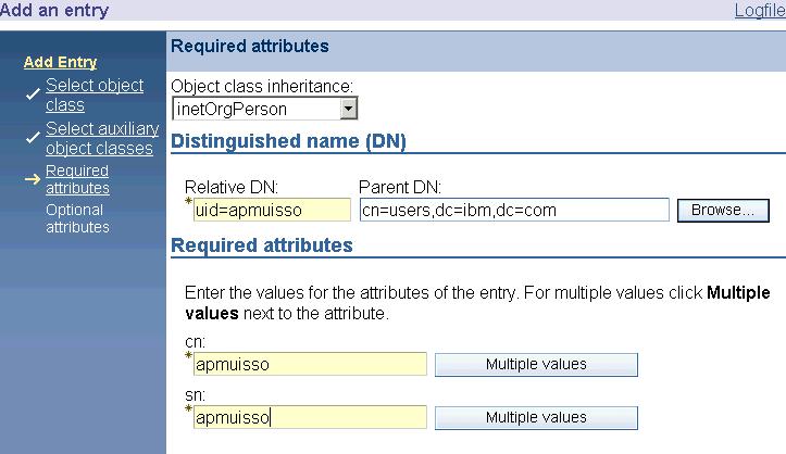 11. Specify the required attributes as follows and click Next.