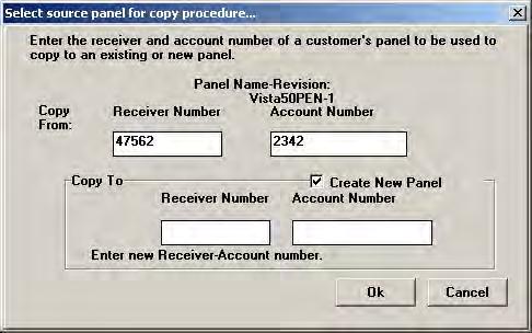 Copying an Account 1 Click at the bottom of the Customer screen. The following dialog box is displayed.