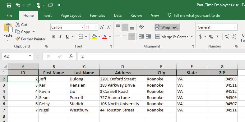 You cannot append the data to an existing worksheet. STEP BY STEP Export from a Table to Excel and Other Formats GET READY. USE the Tailspin-final database that is open from the previous exercise. 1.