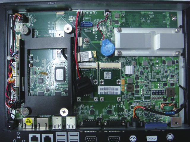 Mount the other end of the cable to the Bluetooth mounting hole located at the rear top panel of the