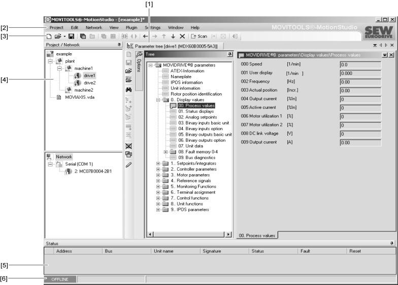 6 Interface and Views Interface, toolbar, and context menu 6 Interface and Views 6.1 Interface, toolbar, and context menu 6.1.1 Interface design The MOVITOOLS MotionStudio user interface comprises a central framework and individual tools.