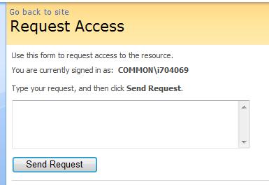 Fill in the form; be sure to add the URL (web address) of the SharePoint you are requesting to have access to view.