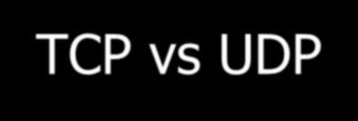 TCP vs UDP Which to use?