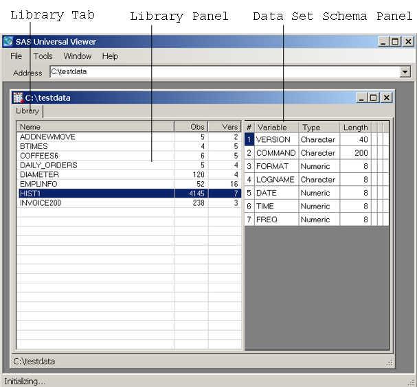 Using the Interface to View Libraries and Files 13 Figure 2.