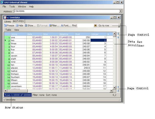 Using the Interface to View Libraries and Files 15 The following example shows the location of the page controls: Figure 2.