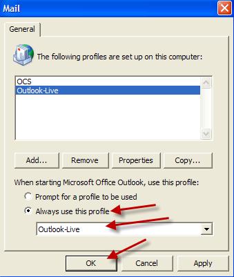 Never select the Manually configure server settings box. 20. Since your default profile is the one connecting to OCS, we need to change this.