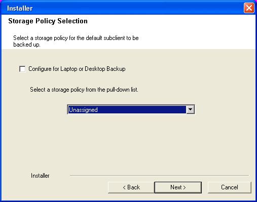 If you do not have Storage Policy created, this